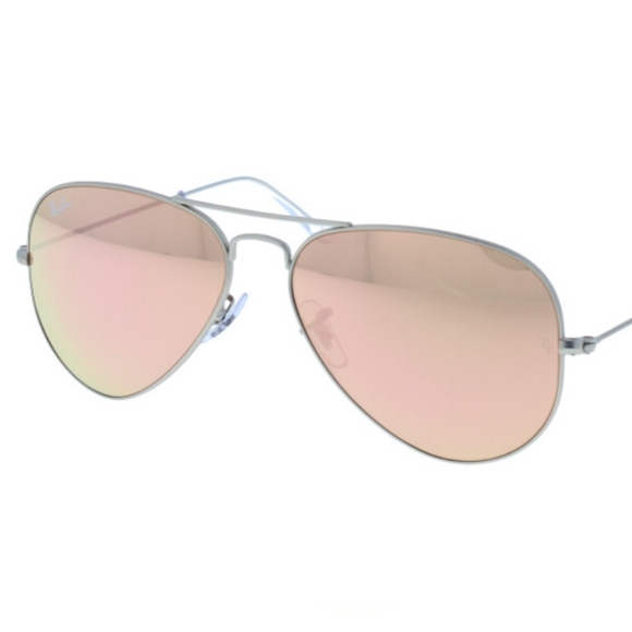 RayBan Aviator Pink Mirror RB3025 New - Picture 3 of 13